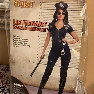 Lieutenant cop costume not used.